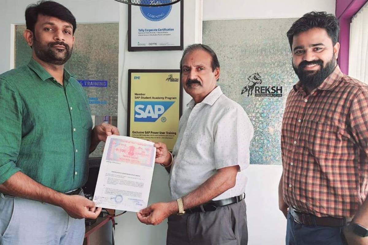 EME signed MOU with Reksh Ventures India Pvt Ltd for SAP Training and certification.jpg